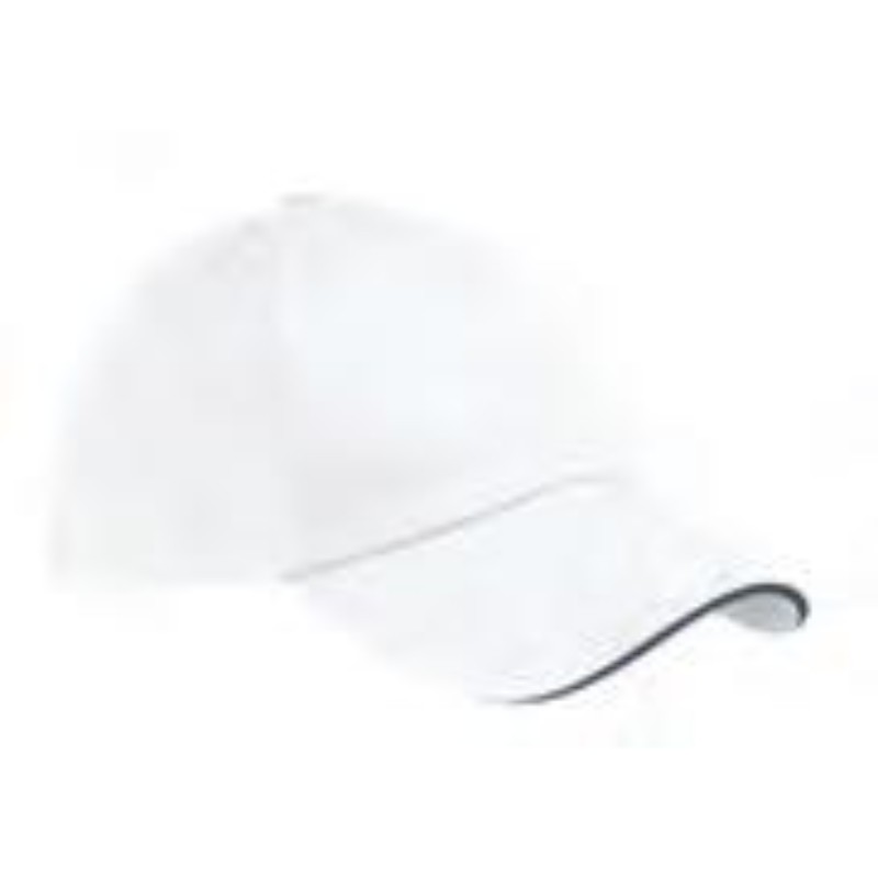 Cap with Piping Style 220 White